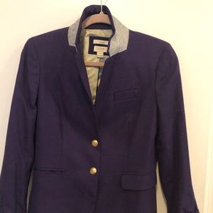 J. Crew schoolboy blazer purple